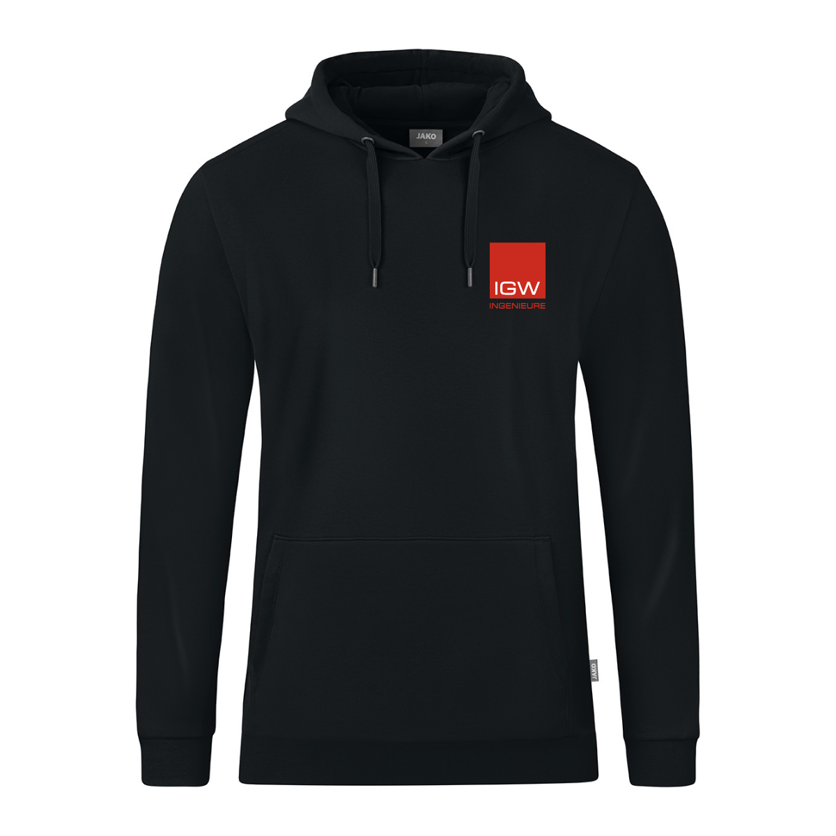 JAKO Hoodie Organic schwarz (inkl. Veredelung) - IGW