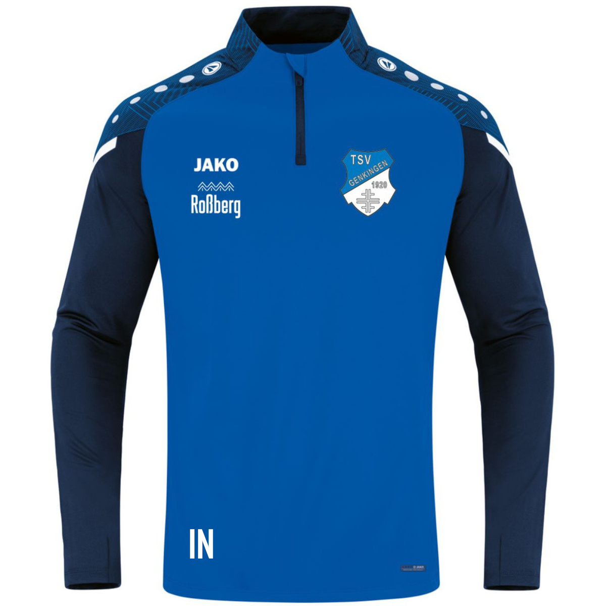 JAKO Zip Top PERFORMANCE (inkl. Bedruckung) - Royal - TSV Genkingen