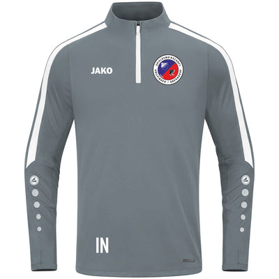 JAKO Zip Top POWER (inkl. Bedruckung) - Steingrau - SGM Hailfingen/Oberndorf