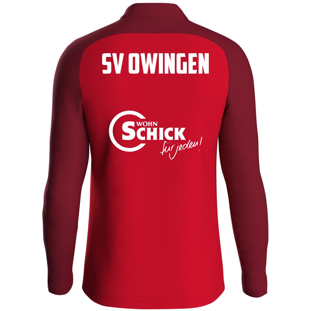 JAKO Ziptop Iconic rot (inkl. Bedruckung) - SV Owingen