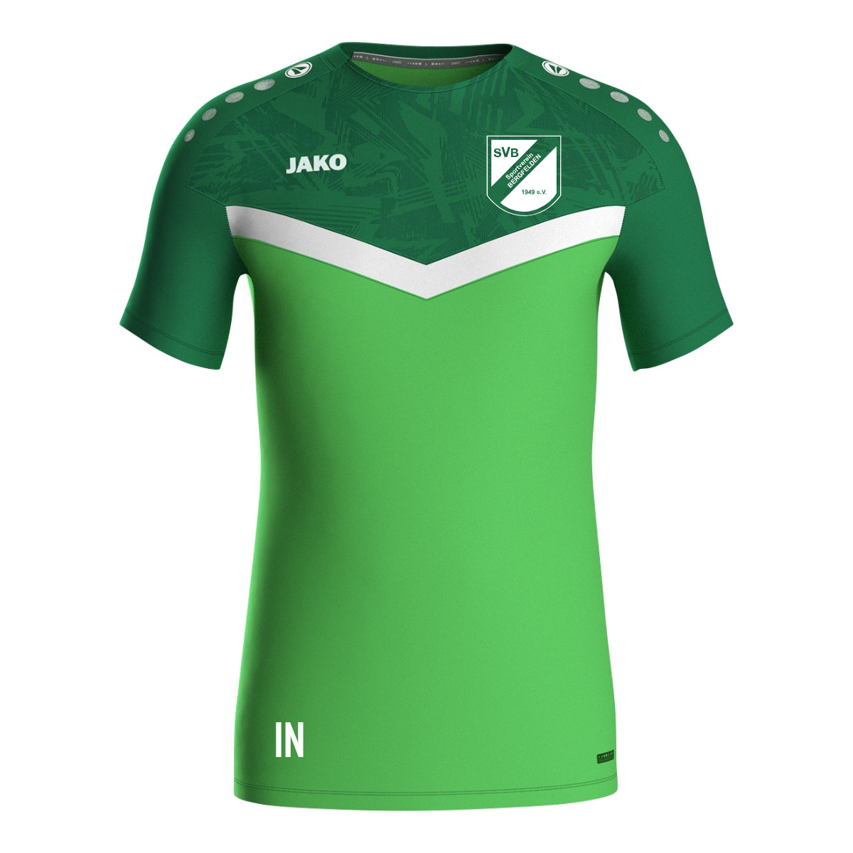 JAKO T-Shirt Iconic soft green/sportgrün (Inkl. Bedruckung) - SV Bergfelden