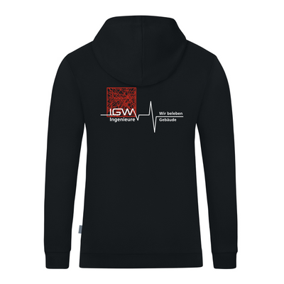 JAKO Hoodie Organic schwarz (inkl. Veredelung) - IGW