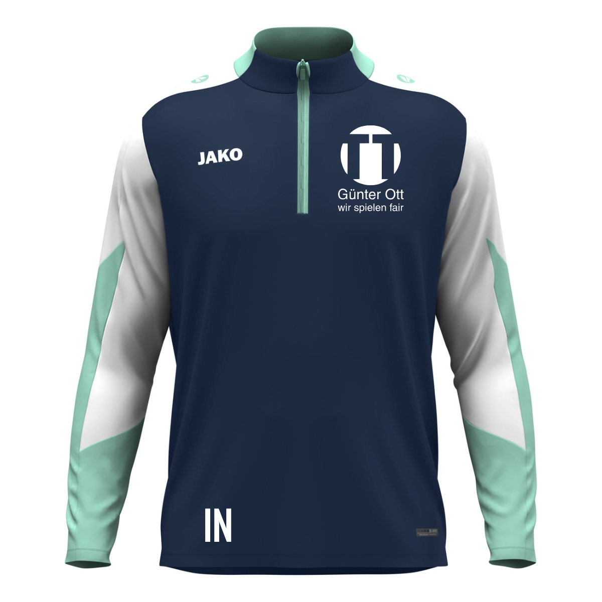 JAKO ZipTop Dynamic marine/weiß/minze (inkl. Bedruckung) - JFV Steinachtal/Waldachtal