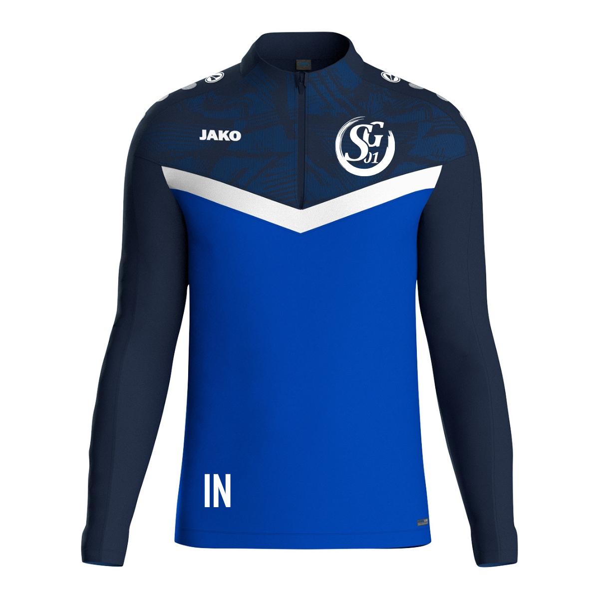 Jako Zip Top Iconic royal/marine (inkl. Bedruckung) - SG01