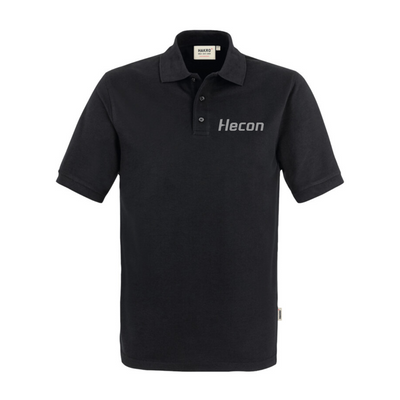 Hakro Herren Poloshirt Mikralinar Schwarz Übergrößen  (inkl. Bedruckung) - Hecon