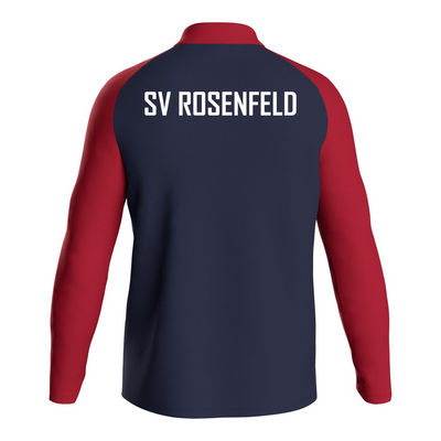 JAKO Polyesterjacke Iconic marine/chili rot (inkl. Bedruckung) - SV Rosenfeld