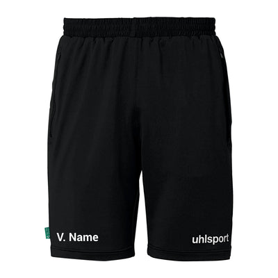 UHLSPORT Essential Tec Short mit Reissverschluss (inkl. Bedruckung) - Schwarz -SG Rosenfeld