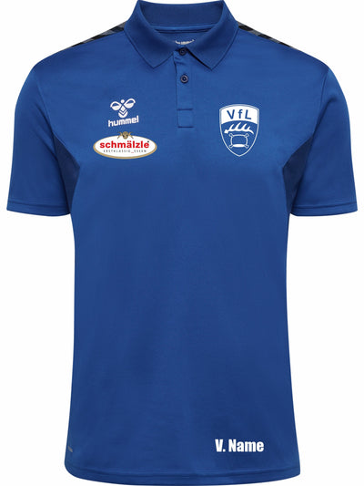 HUMMEL Functional Poloshirt AUTHENTIC (inkl. Bedruckung) - Blau - VfL Pfullingen