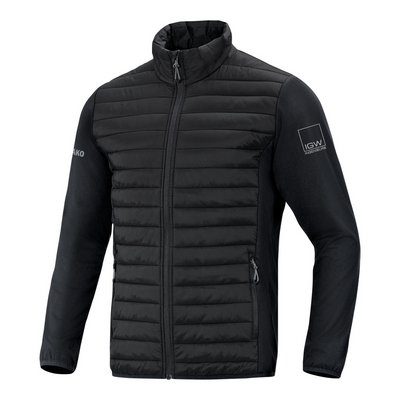 JAKO Hybridjacke Premium (inkl. Veredelung) - Schwarz