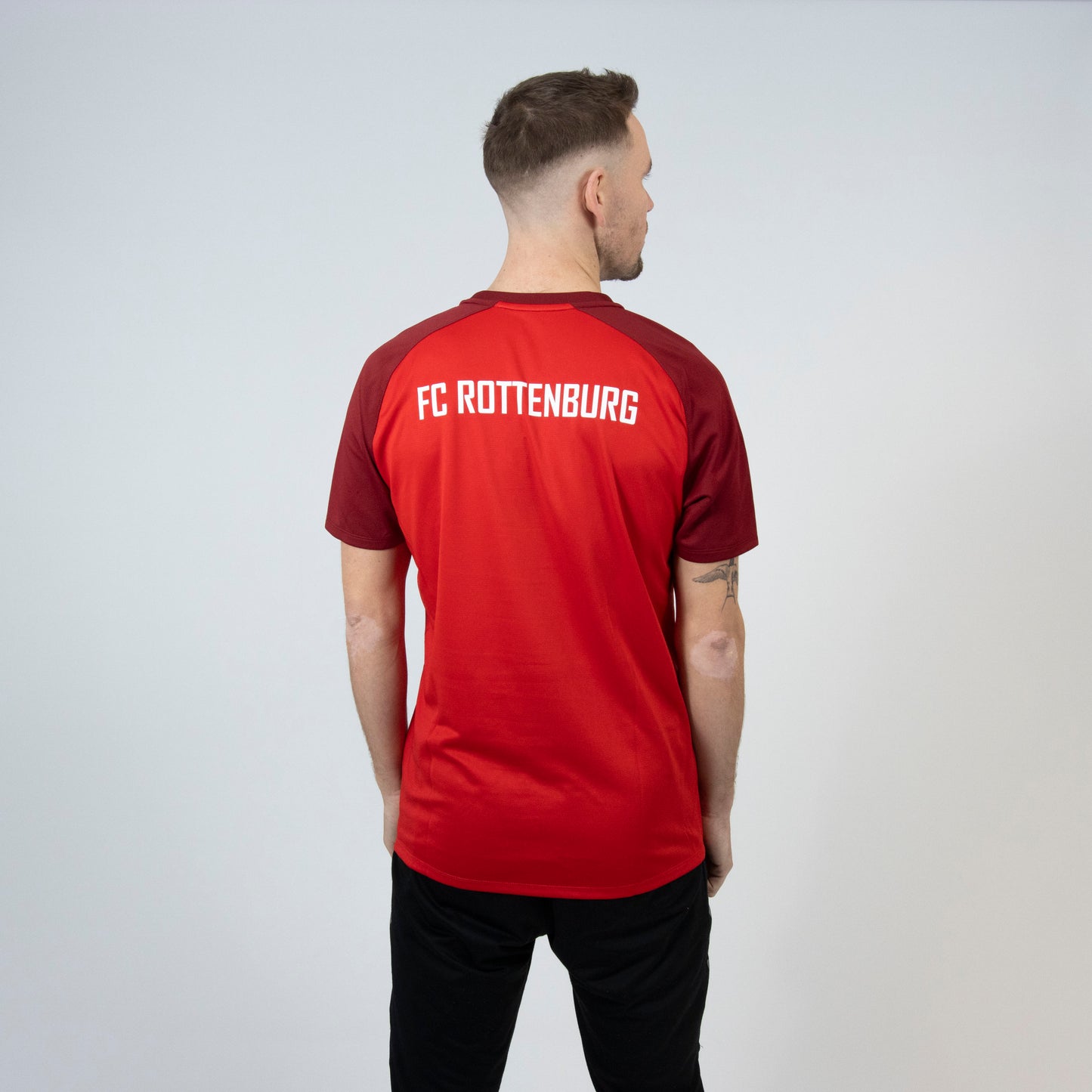 JAKO T-Shirt Iconic (inkl. Bedruckung) rot/weinrot - FC Rottenburg