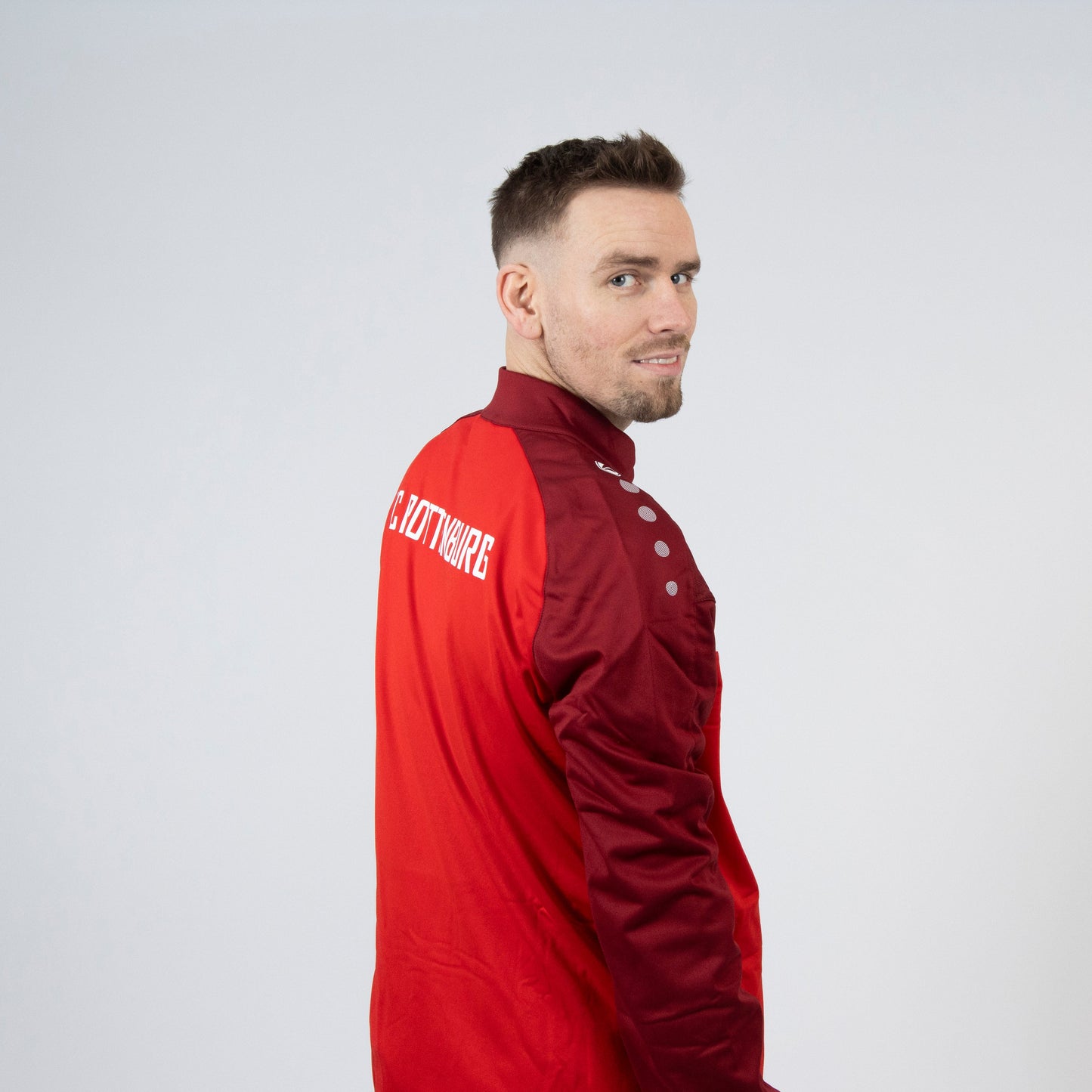 JAKO Polyesterjacke Iconic (inkl. Bedruckung) rot/weinrot - FC Rottenburg