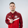 JAKO Polyesterjacke Iconic (inkl. Bedruckung) rot/weinrot - FC Rottenburg