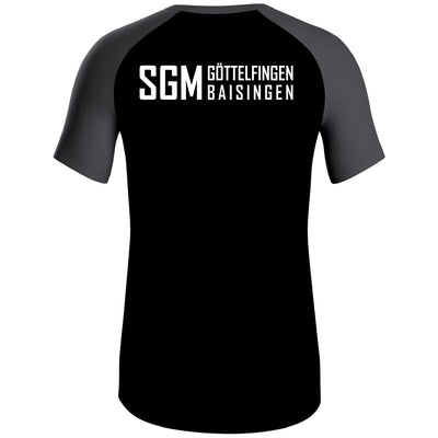JAKO T-Shirt Iconic (inkl. Bedruckung) schwarz/anthrazit - SGM Göttelfingen/Baisingen