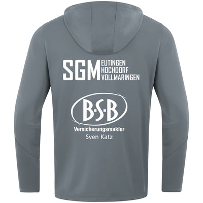JAKO Kapuzenjacke Power steingrau (inkl. Bedruckung) - SGM Eutingen/Hochdorf/Vollmaringen