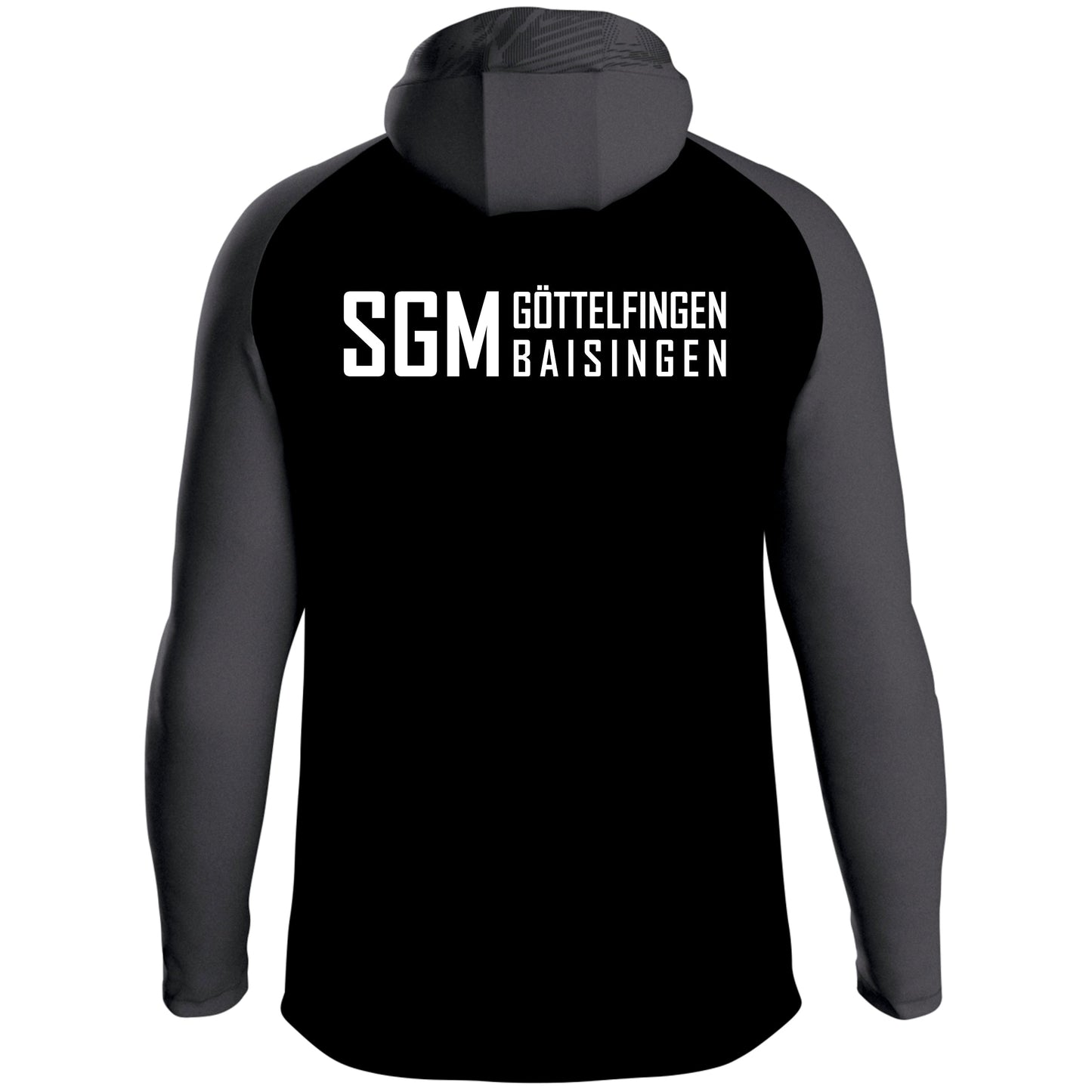 JAKO Kapuzenjacke Iconic weiß/soft grey/anthra light (inkl. Bedruckung) - SGM Göttelfingen/Baisingen