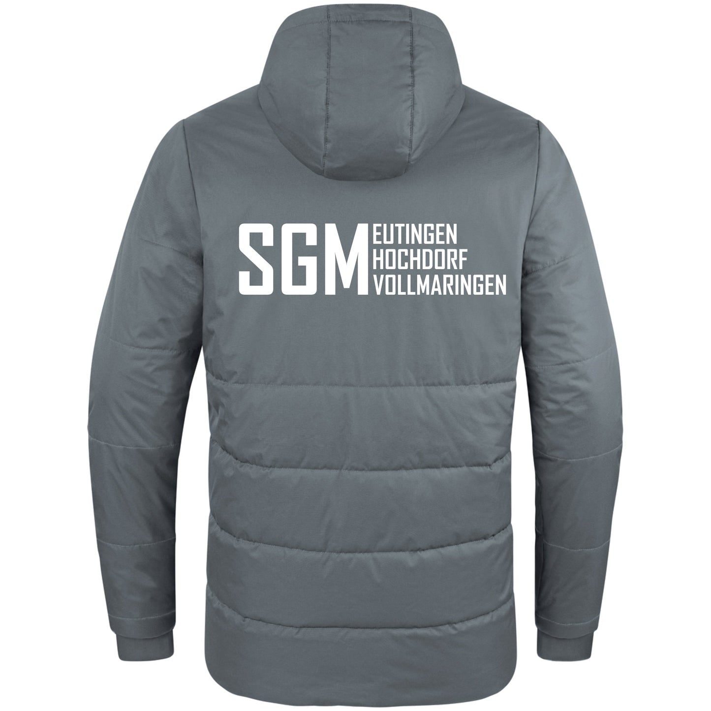 JAKO Coachjacke Team mit Kapuze steingrau (inkl. Bedruckung) - SGM Eutingen/Hochdorf/Vollmaringen