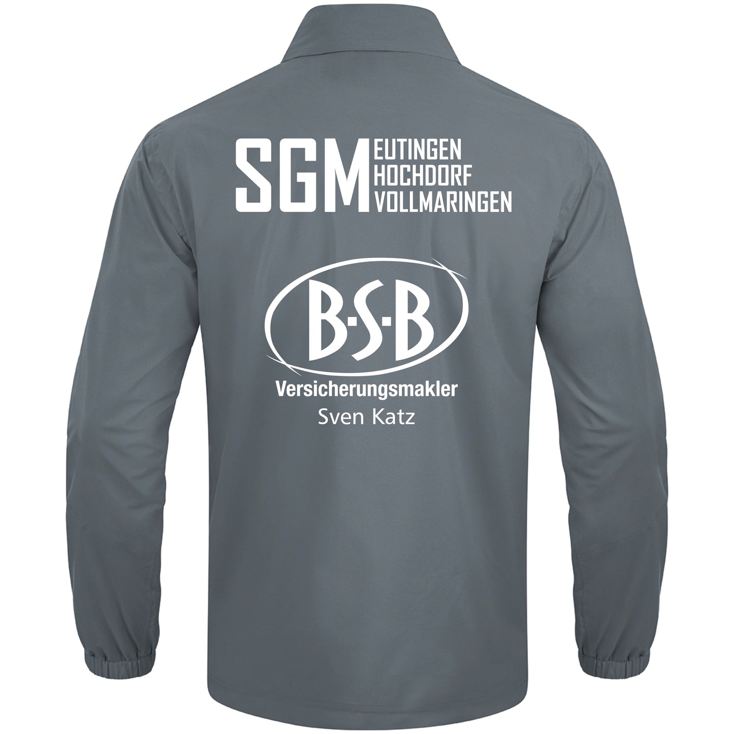 JAKO Allwetterjacke Power steingrau (inkl. Bedruckung) - SGM Eutingen/Hochdorf/Vollmaringen