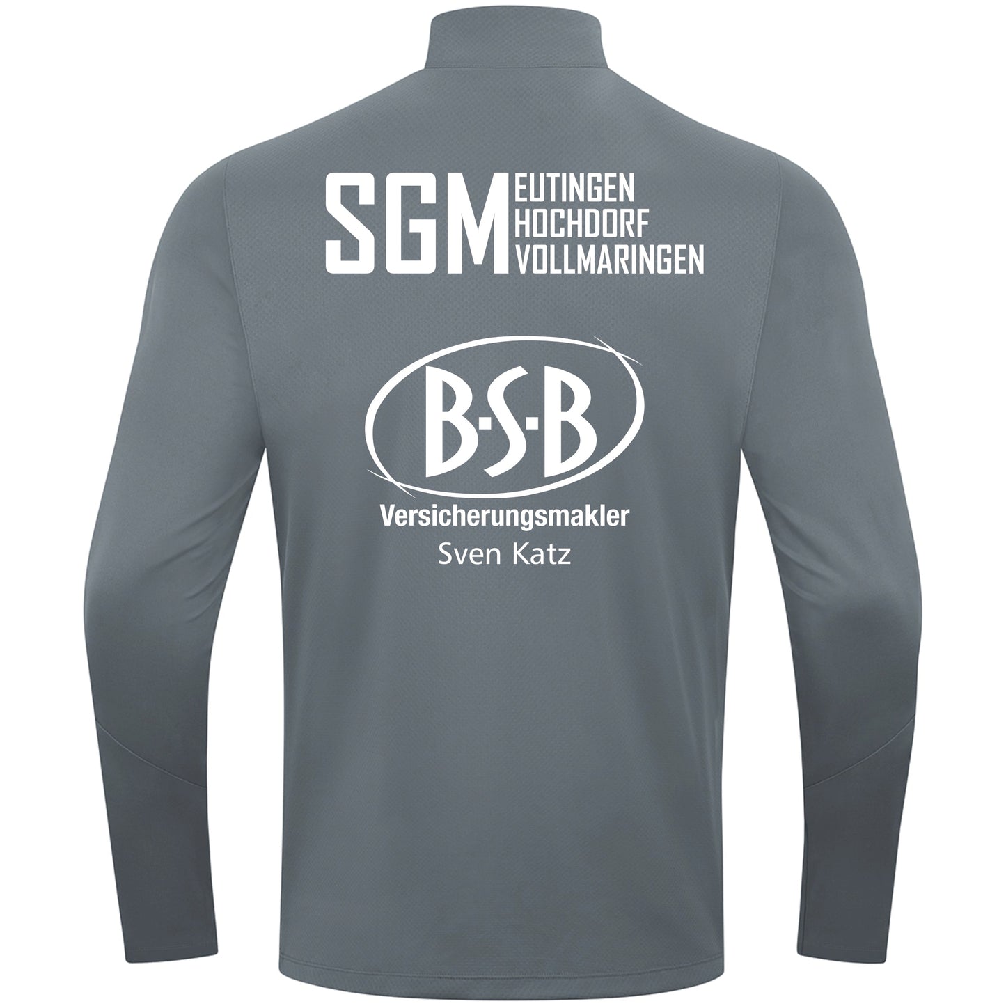 JAKO Ziptop Power steingrau (inkl. Bedruckung) - SGM Eutingen/Hochdorf/Vollmaringen