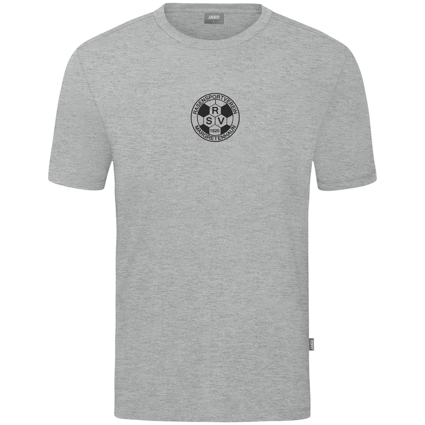 Jako T-Shirt Organic hellgrau meliert (inkl. Bedruckung) - RSV Margretenhaun