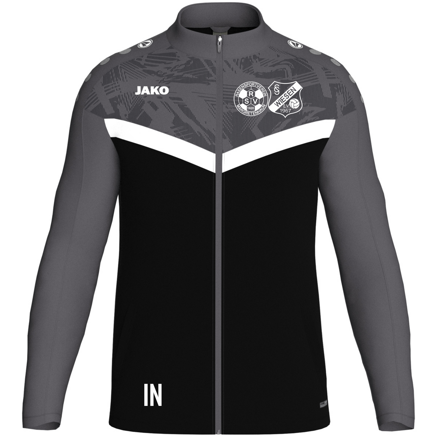 Jako Polyesterjacke Iconic schwarz/anthrazit (inkl. Bedruckung) - RSV Margretenhaun/Wiesen