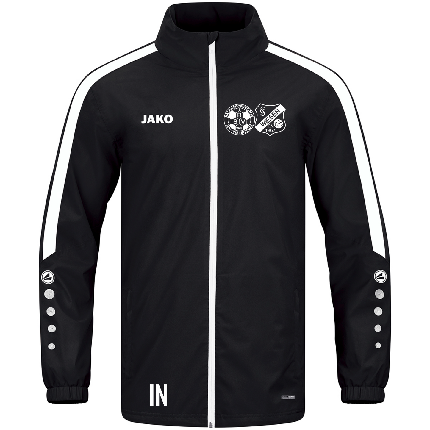 Jako Regenjacke Power schwarz (inkl. Bedruckung) - RSV Margretenhaun