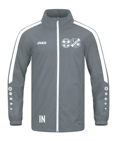 Jako Regenjacke Power steingrau (inkl. Bedruckung) - RSV Margretenhaun