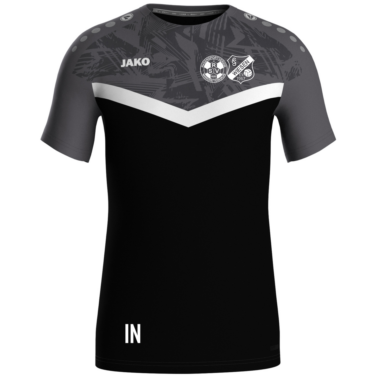 Jako T-Shirt Iconic schwarz/anthrazit (inkl. Bedruckung) - RSV Margretenhaun