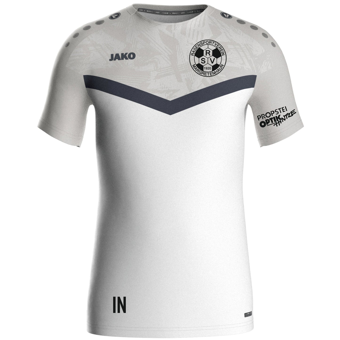 Jako T-Shirt Iconic weiß/soft grey (inkl. Bedruckung)- RSV Margretenhaun