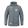 Jako Winterjacke Team mit Kapuze  steingrau (inkl. Bedruckung) - RSV Margretenhaun