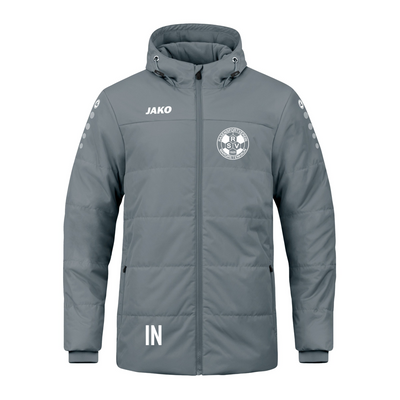 Jako Winterjacke Team mit Kapuze  steingrau (inkl. Bedruckung) - RSV Margretenhaun