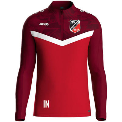 JAKO Ziptop Iconic rot/weinrot (inkl. Bedruckung) - SV Oberndorf