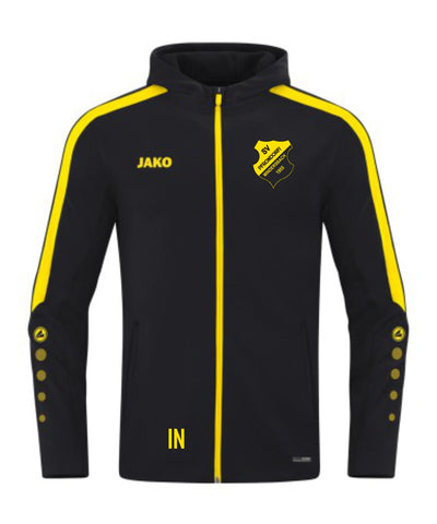 JAKO Kapuzenjacke POWER (inkl. Bedruckung) - Schwarz/Gelb - SV Pfrondorf/Mindersbach