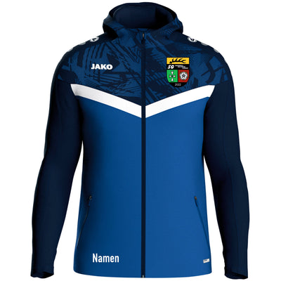 Jako Kapuzenjacke Iconic royal/marine (inkl. Bedruckung) - SGM Rosenfeld
