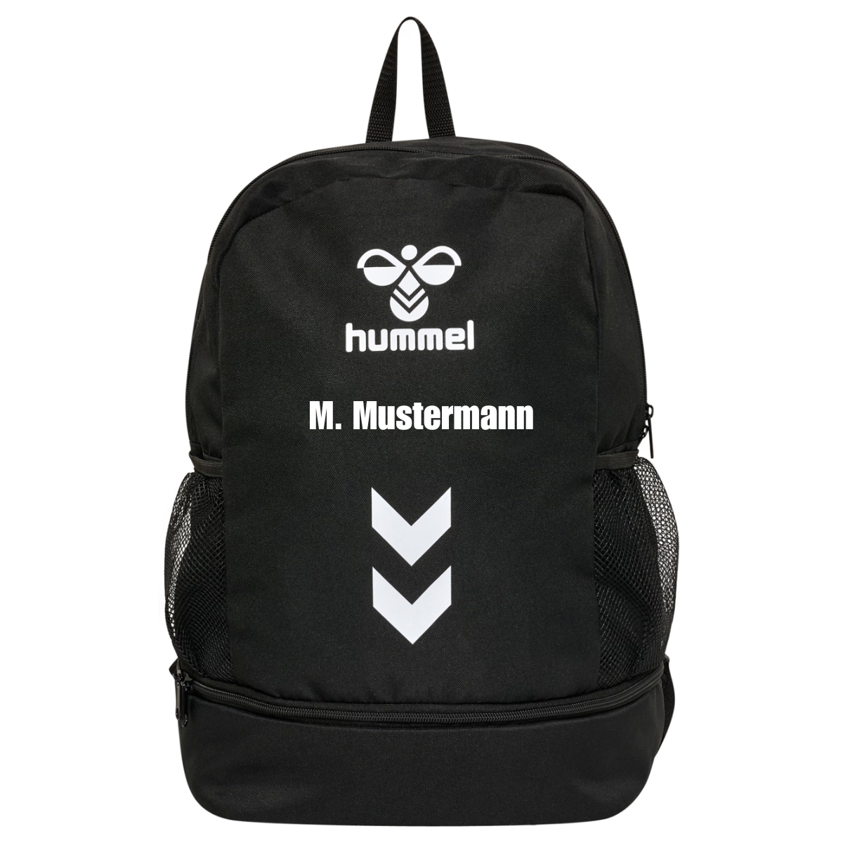 Hummel ESSENTIAL Rucksack Schwarz/Weiß (inkl. Bedruckung) - VfL Pfullingen