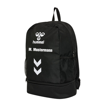 Hummel ESSENTIAL Rucksack Schwarz/Weiß (inkl. Bedruckung) - VfL Pfullingen