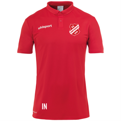 UHLSPORT Poly Polo Shirt ESSENTIAL (inkl. Bedruckung) - Rot/Weiss - SG Empfingen