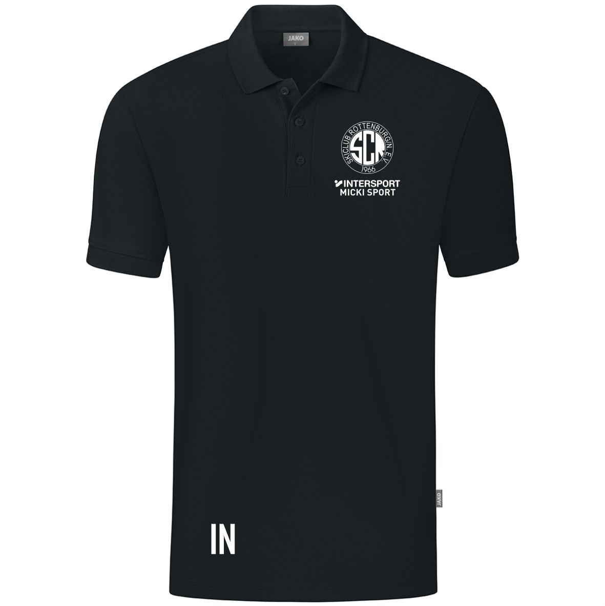 JAKO Polo ORGANIC (inkl. Bedruckung) - Schwarz - Skiclub Rottenburg