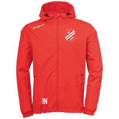 UHLSPORT Regenjacke ESSENTIAL (inkl. Bedruckung) - Rot/Weiss - SG Empfingen
