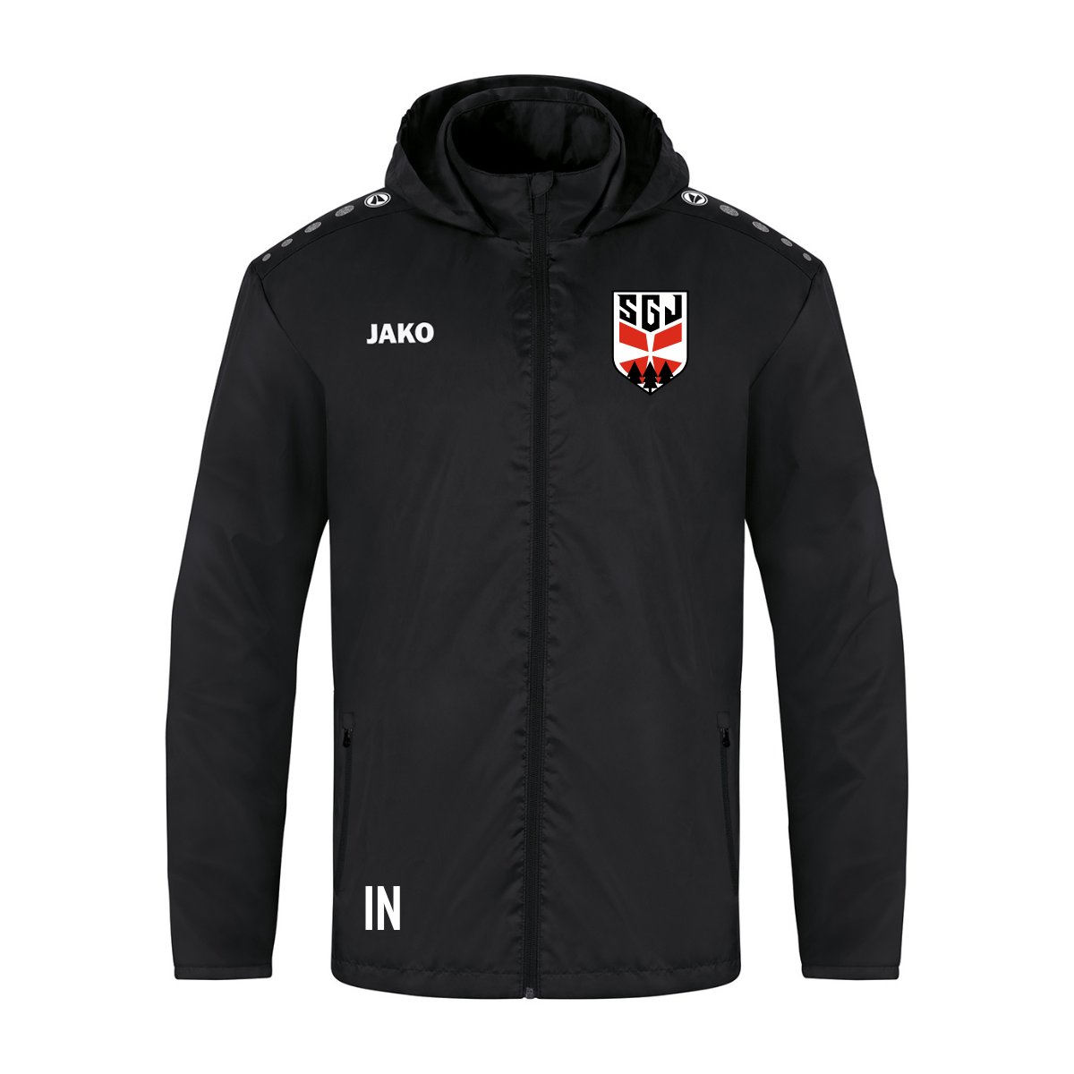 JAKO Regenjacke TEAM 2.0 Schwarz (inkl. Bedruckung) - SG Jettingen