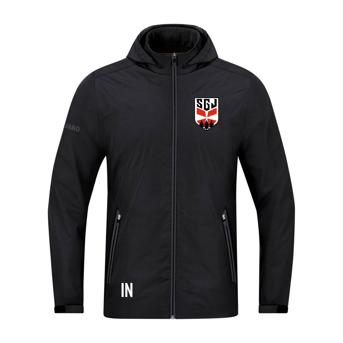 Jako Regenjacke Allround schwarz (inkl. Bedruckung) - SG Jettingen