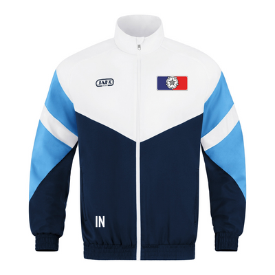 JAKO Freizeitjacke Retro marine/weiß/skyblue (inkl. Bedruckung) - SV Rosenfeld