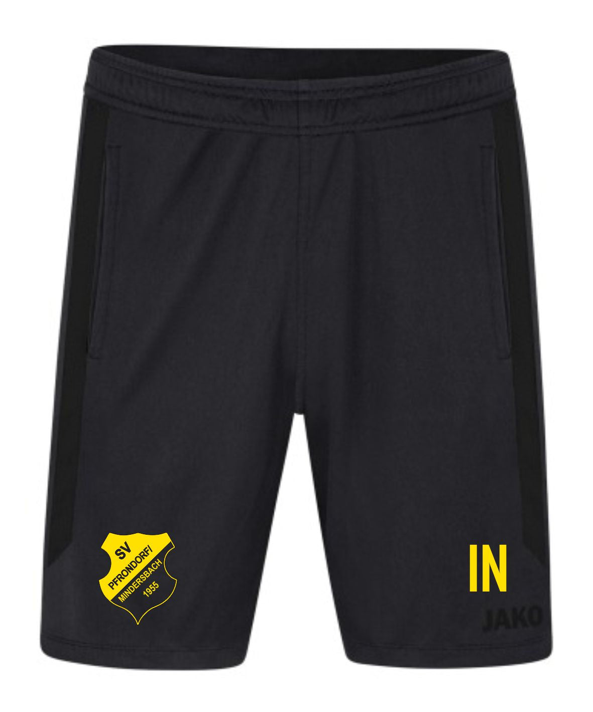JAKO Short POWER (inkl. Bedruckung) - Schwarz/Gelb - SV Pfrondorf/Mindersbach