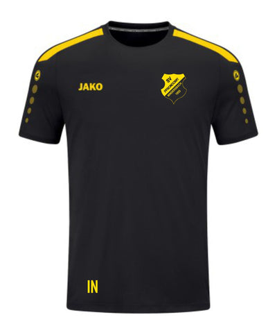 JAKO T-Shirt POWER (inkl. Bedruckung) - Schwarz/Gelb - SV Pfrondorf/Mindersbach