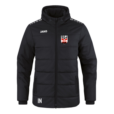 Jako Winterjacke Team mit Kapuze  schwarz (inkl. Bedruckung) - SG Jettingen