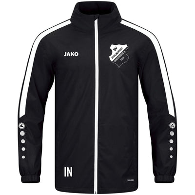 JAKO Allwetterjacke POWER (inkl. Bedruckung) - Schwarz/Weiss - SV Pfrondorf/Mindersbach