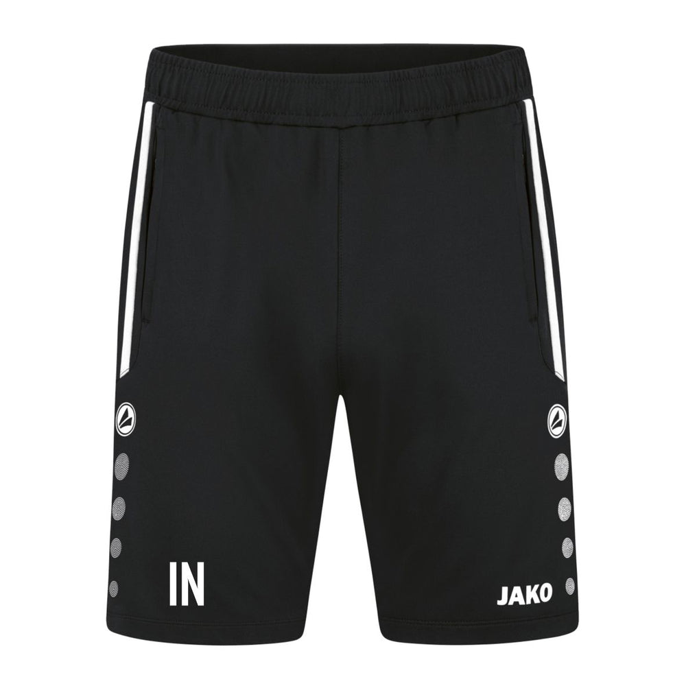 JAKO Trainingsshort ALLROUND (inkl. Bedruckung) - Schwarz/Weiss