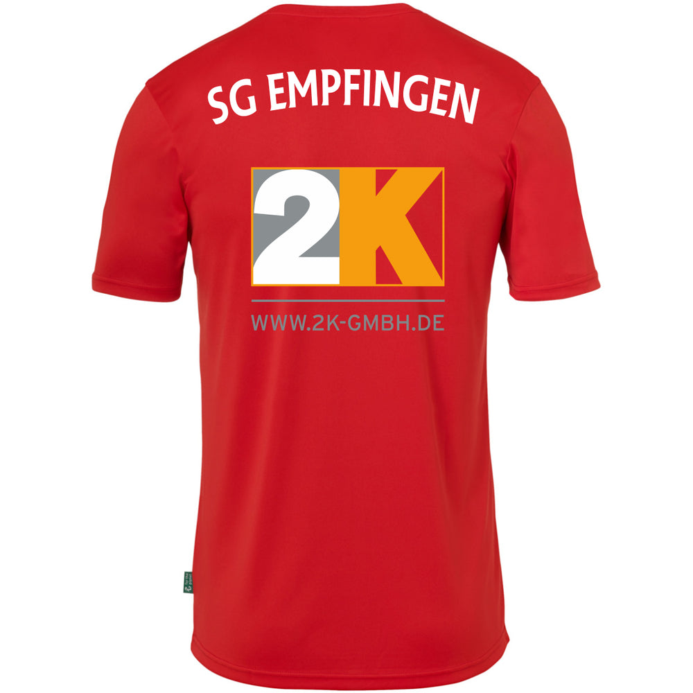 UHLSPORT Functional T-Shirt ESSENTIAL (inkl. Bedruckung) - Rot/Weiss - SG Empfingen
