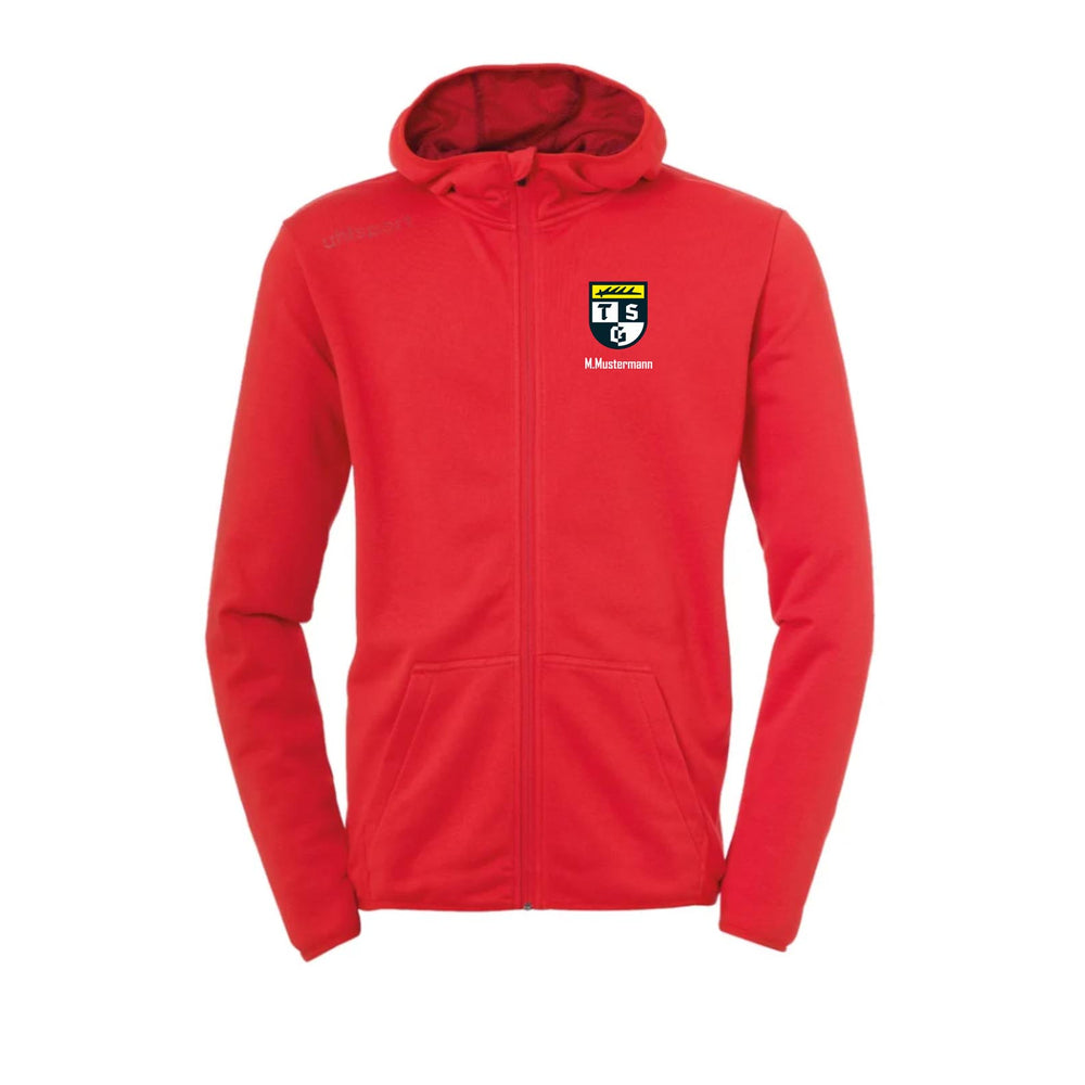 UHLSPORT Hood Jacket ESSENTIAL (inkl. Bedruckung) - Rot - TSG Balingen